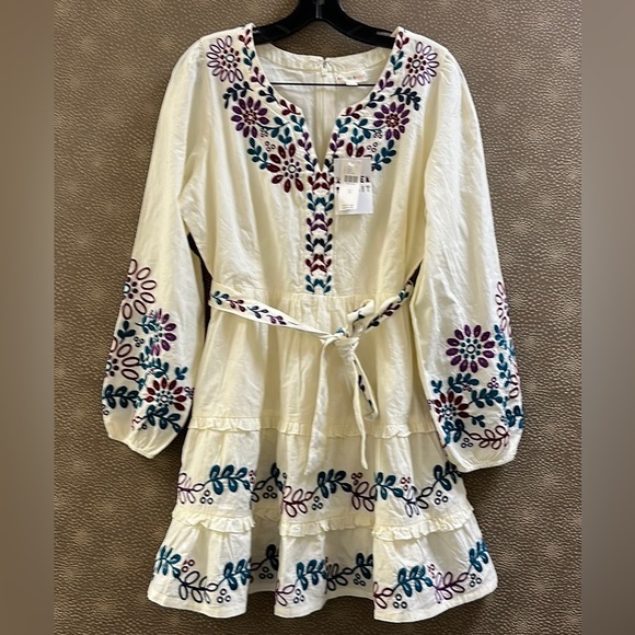 🔥🔥🔥NEW Anthropologie Roller Rabbit Belted Balloon Sleeves Naema Dress - Picture 5 of 13